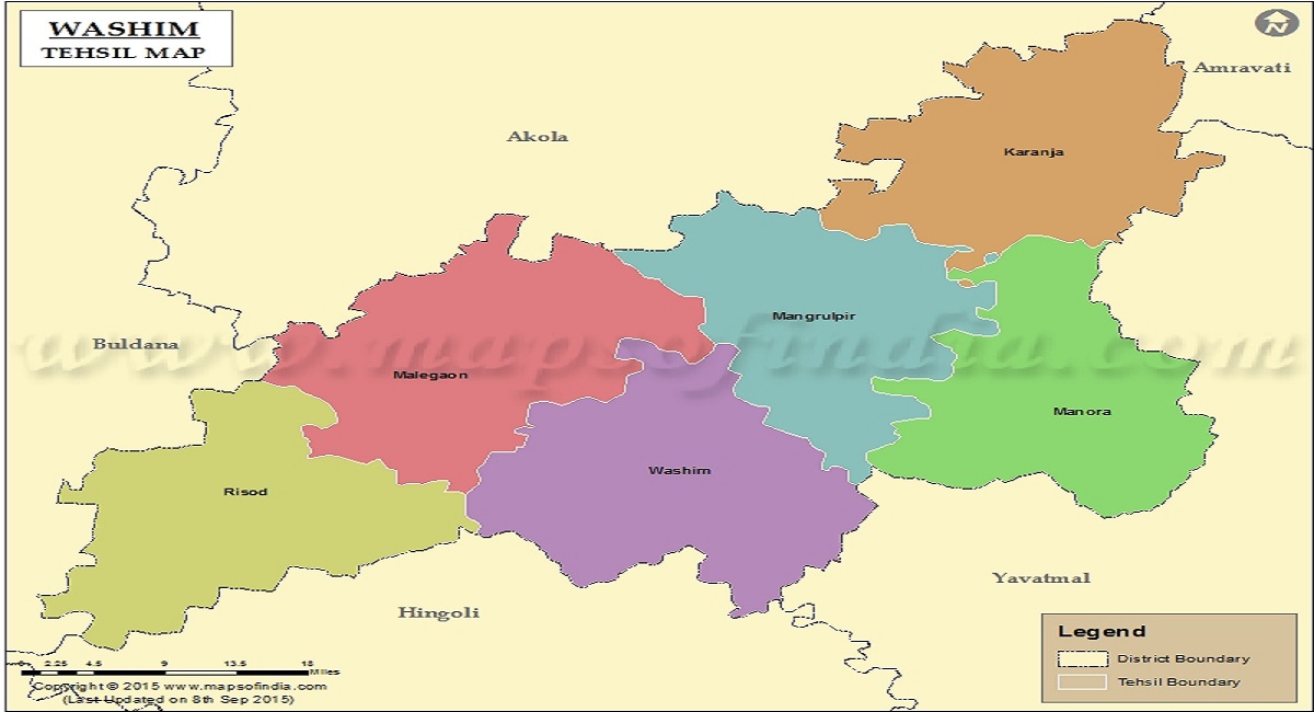 washim tehsil map