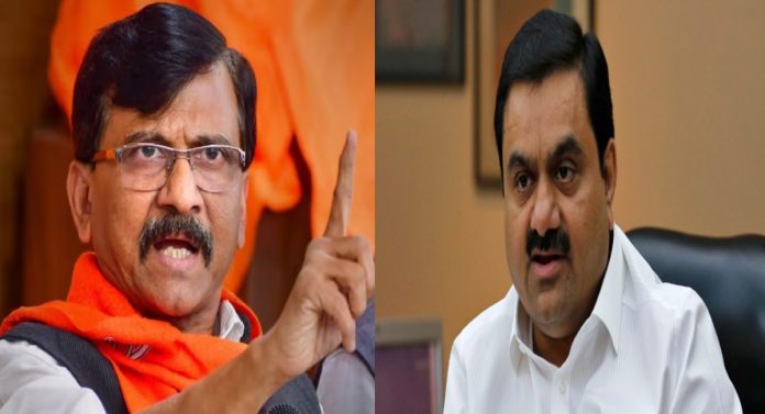 thackeray group mp sanjay raut allegations on bjp over adani group scam