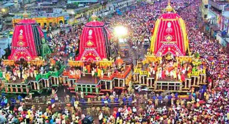 Jagnnath Yatra : पुरीमध्ये जगन्नाथ रथयात्रेला सुरुवात;  लाखो भाविकांची मांदियाळी