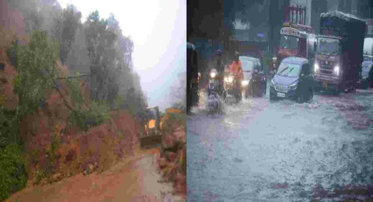 Heavy Rain : संपूर्ण राज्यात मुसळधार पावसाची हजेरी; रत्नागिरीत दरड कोसळल्याने ८० नागरिकांचे स्थलांतर