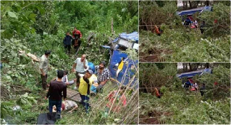 Gangotri Highway Accident : गंगोत्री महामार्गावर बस दरीत कोसळून सात जणांचा मृत्यू