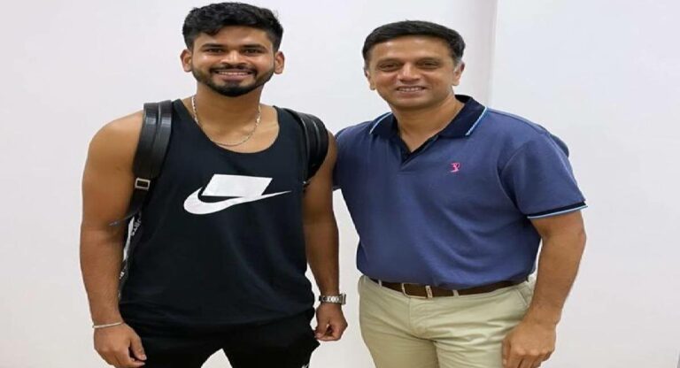 Shreyas Iyer Fitness : श्रेयस अय्यरच्या तंदुरुस्तीबद्दल राहुल द्रविड समाधानी 