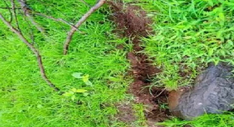 kolhapur Rain : पन्हाळा तालुक्यात डोंगराचा भाग खचला, 45 कुटुंबांचं तात्काळ स्थलांतर