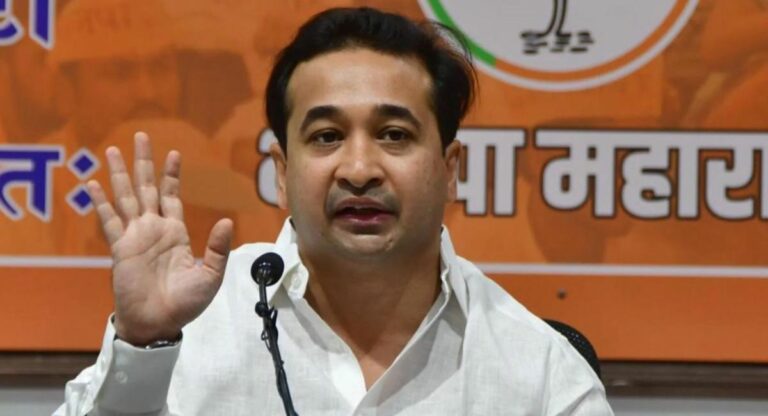 Nitesh Rane: एन. डी. स्टुडियोवर रश्मी ठाकरेंचा डोळा होता, नितेश राणेंचा दावा