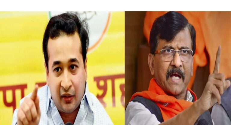 BJP Nitesh Rane : आम्ही ट्रेन बुक केली, संजय राऊतांनी गावी जावं, त्यांच्यासाठी सीट ठेवल्या; नितेश राणेंची राऊतांवर बोचरी टीका