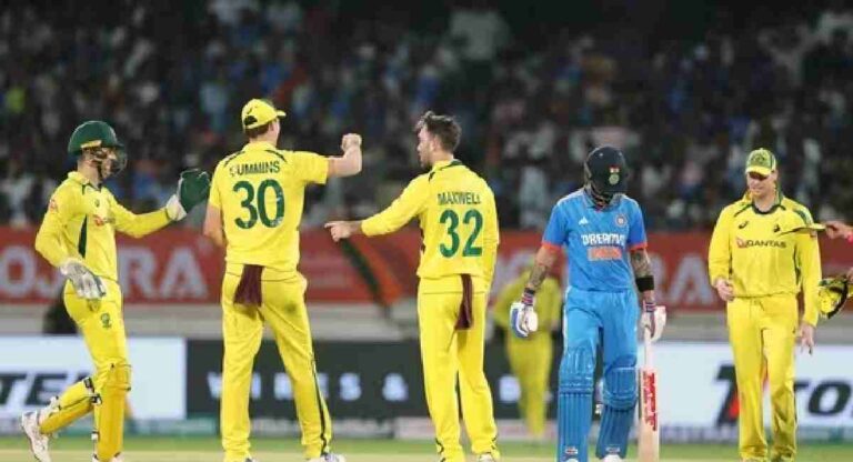 IND vs AUS 3rd ODI : ऑस्ट्रेलियाने बाजू सावरली; शेवटच्या सामन्यात भारताचा 66 धावांनी पराभव