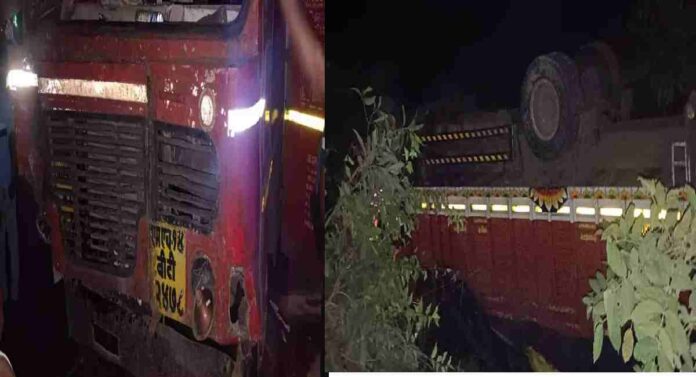 Accident : नगर कल्याण महामार्गावर बस आणि ट्रकचा भीषण अपघात ,१५ ते २० प्रवासी गंभीर जखमी