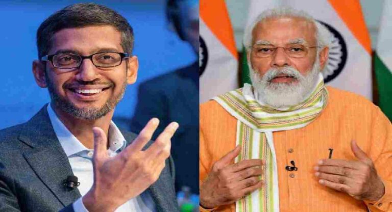 Narendra Modi meets Sundar Pichai : पंतप्रधान मोदी आणि गुगल सीईओ पिचाई यांच्यात नेमकी कशावर चर्चा झाली?