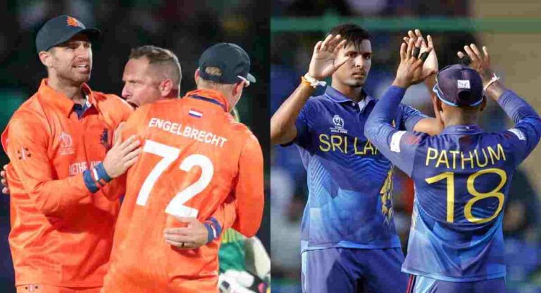 World Cup 2023 SL vs NED : श्रीलंकेने सामना जिंकला मात्र नेदरलँडनी मनं जिंकली