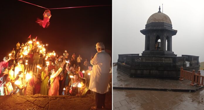 Raigad: धगधगत्या मशाली प्रज्वलित करून रायगडावर साकारला श्री शिवचैतन्य सोहळा