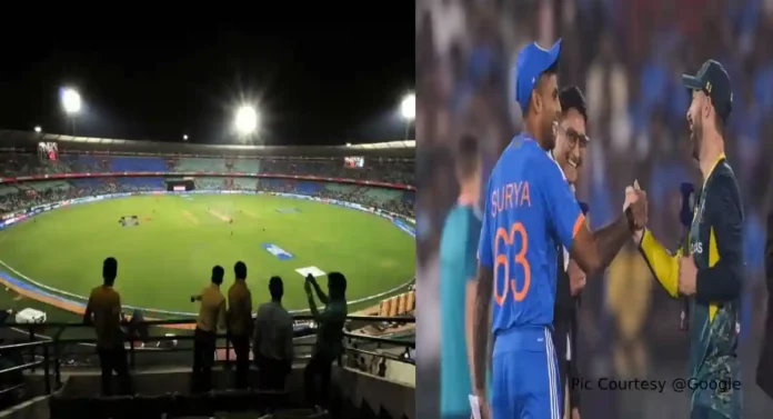 Ind vs Aus 4th T-20 : रायपूर क्रिकेट स्टेडिअमवर वीजच नाही, जनरेटरवर खेळवला सामना