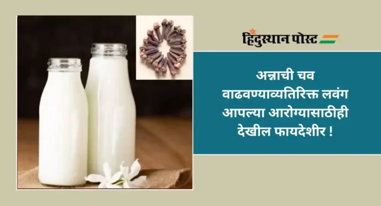 Clove Milk Benefits : लवंगाच्या दूधाचे आश्चर्यकारक फायदे