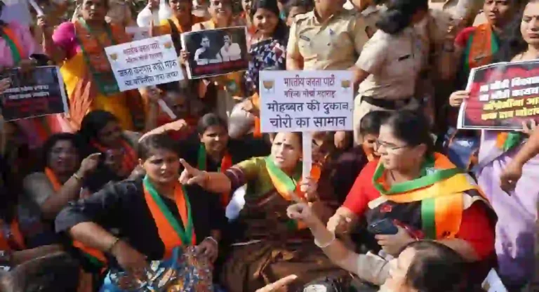 BJP : कोट्यवधींची रोकड सापडलेल्या काँग्रेस खासदार साहूंच्या विरोधात भाजपची राज्यभर निदर्शने 