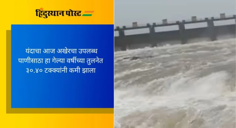 Water Storage: पुण्यातील धरणांमध्ये फक्त ६७ टक्के पाणीसाठा शिल्लक