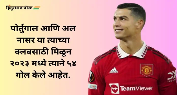 Cristiano Ronaldo : यावर्षी सर्वाधिक गोल करणारा फुटबॉलपटू मेस्सी नाही, तर ‘हा’ आहे