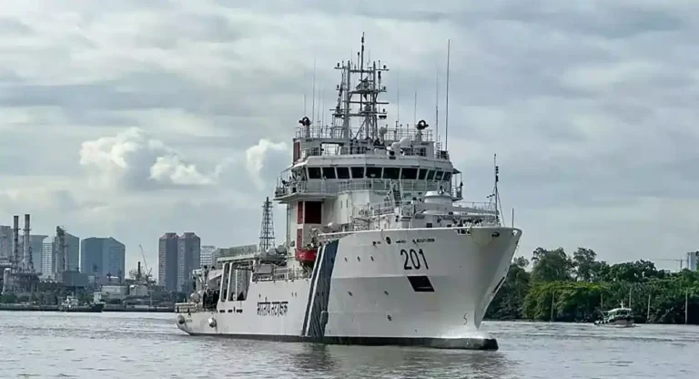 Indian Coast Guard : भारतीय तटरक्षक दलाच्या ‘समुद्र पहरेदार’ जहाजाचा ब्रुनेईमध्ये थांबा