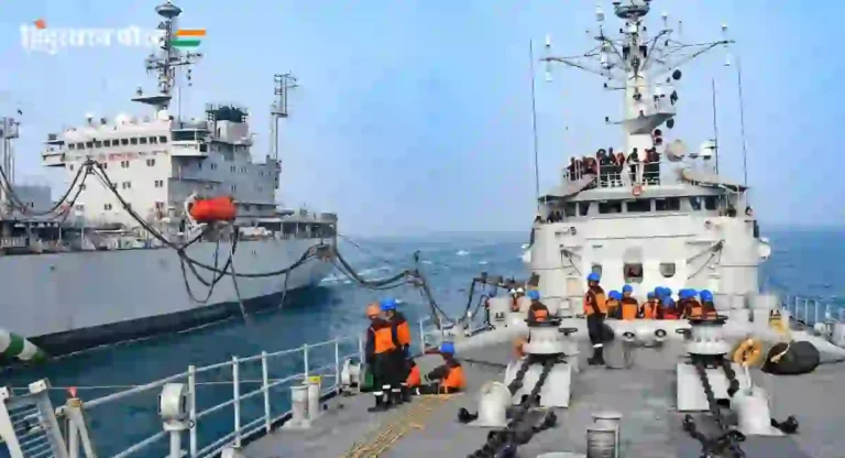 Sea Training : फर्स्ट ट्रेनिंग स्क्वाड्रनवर 106 इंटिग्रेटेड ऑफिसर ट्रेनीज कोर्सचे सागरी प्रशिक्षण