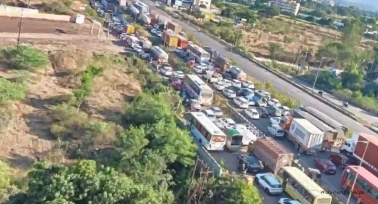 Traffic jam: पुणे-सातारा महामार्गावर सकाळपासून वाहतूककोंडी, गर्दीचे नियोजन नसल्याने वाहनचालक-प्रवाशांचे हाल