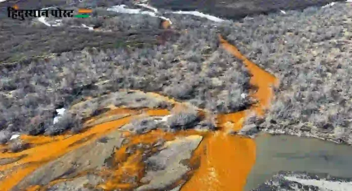 America : हवामान बदलामुळे अलास्का (अमेरिका) येथील नद्यांचा रंग झाला नारिंगी
