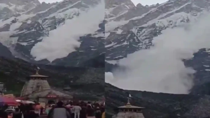 Kedarnath blizzard : केदारनाथमध्ये हिमवादळ; बर्फ वितळून कोसळण्याची स्थिती! व्हिडीओ व्हायरल