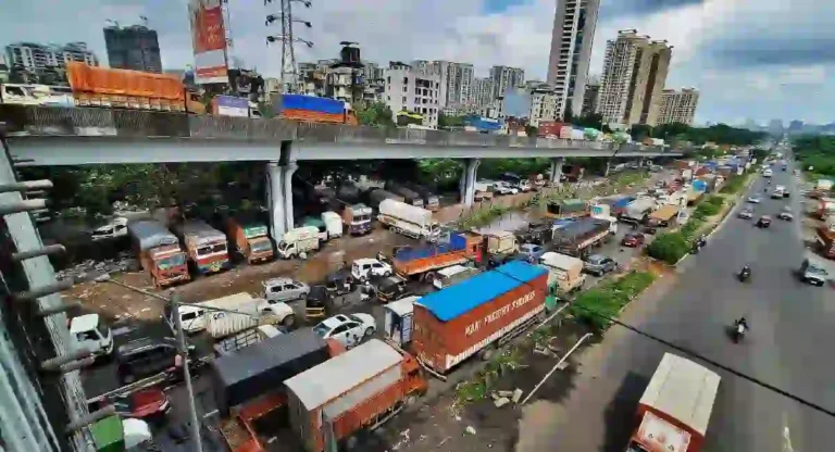 Mumbai – Nashik Highway वर वाहतूक कोंडी; नियम तोडणाऱ्या अवजड वाहनांवर कारवाईची गरज