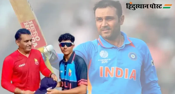 Virendra Sehwag : विरेंद्र सेहवागचा मुलगा आर्यवीरचं दिल्लीसाठी पदार्पण