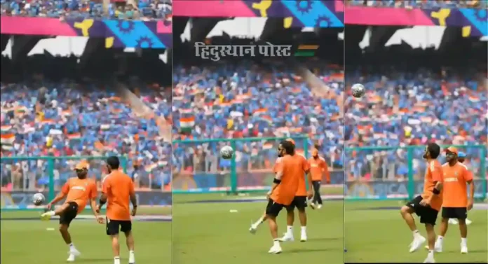 Virat Kohli : विराट कोहली, रोहित शर्मा जेव्हा फुटबॉल खेळतात…