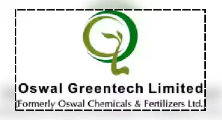 Oswal Greentech Share Price : ओसवाल ग्रीनटेक कंपनीत महिनाभरात तब्बल १२ टक्क्यांची घसरण