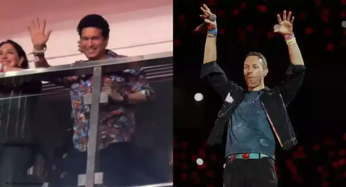 Sachin @ColdPlay Concert : मुंबईतील कोल्डप्ले कन्सर्टमध्ये सचिन, सचिनचा नारा 