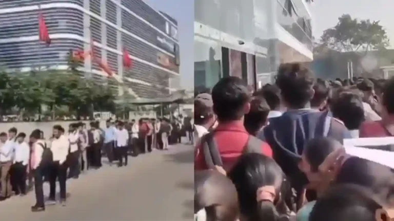 Pune Viral Video : पुण्यातील बेरोजगारीचा विदारक व्हिडीओ व्हायरल ; नोकरी मिळवण्यासाठी ३००० उमेदवार रांगेत